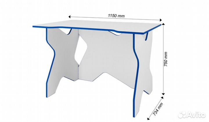 Компьютерный стол Игровой-801ear игровой классичес