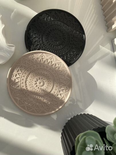 Декор из гипса, ваза, кашпо, подносы