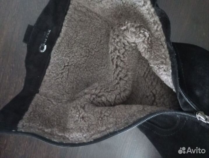 Зимние женские сапоги 38 натуральная замша