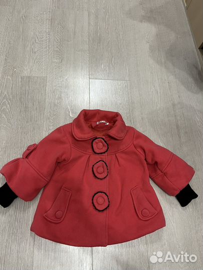 Пальто детское для девочки 92-98