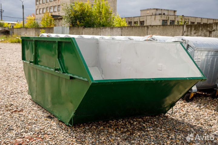 Вывоз строительного мусора бункерами 8м3