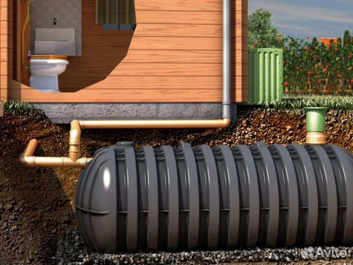 Септик био Интал 3 переливной