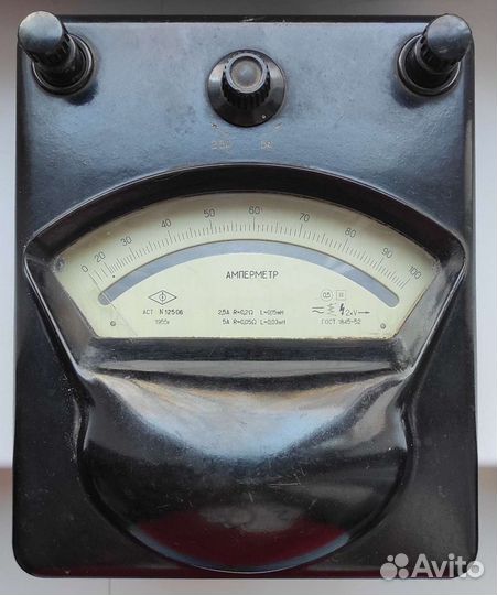 Амперметр астатический аст 2,5А 5А