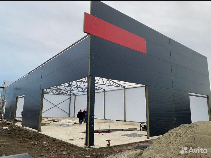 Быстровозводимые ангары из сендвич панелей