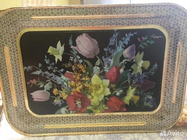 Поднос старинный