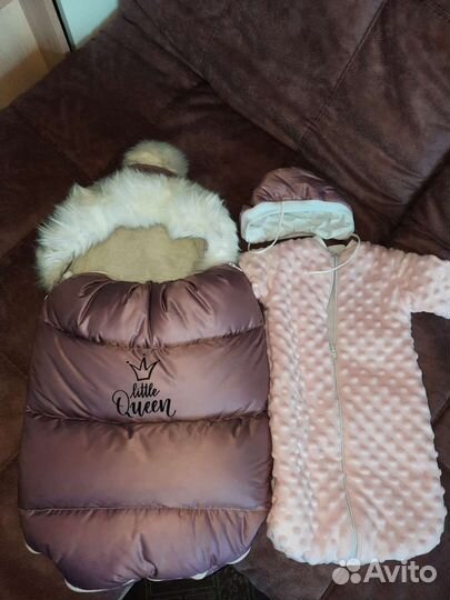 Конверт на выписку зимний для девочки