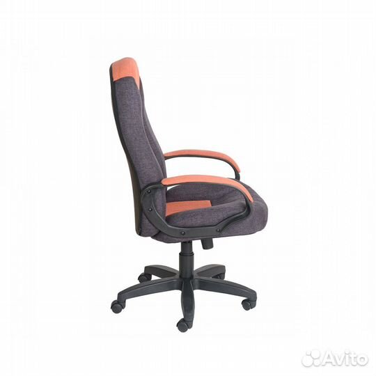 Кресло Гармония home - Ткань кф-13 (черный) / кф-28 (оранжевый)