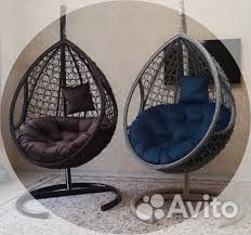 Подвесное кресло кокон капля ротанг
