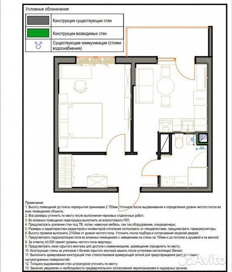 Технический дизайн проект квартиры