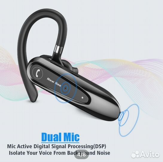 Bluetooth гарнитура new bee b45