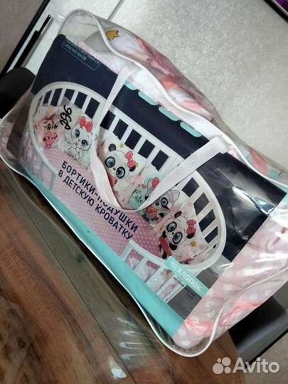 Бортики подушки в детскую кроватку