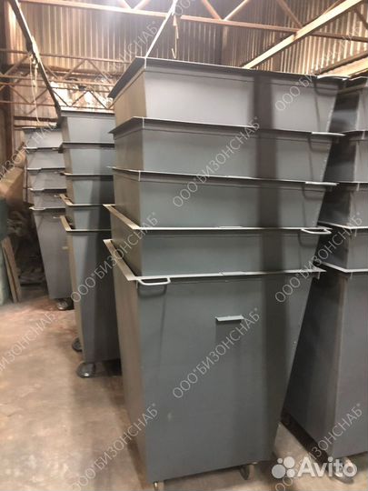 Контейнер мусорный с колёсами 0,75 м3 Арт 2745