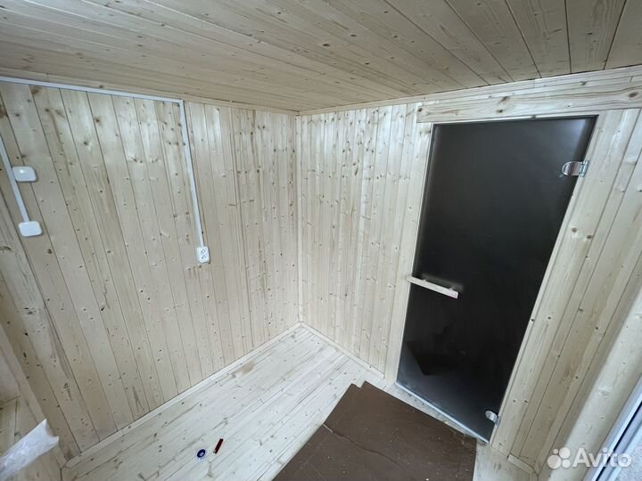 Мобильная баня под ключ 2,4х6м без предоплат
