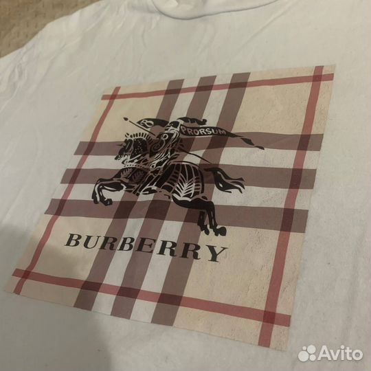 Футболка burberry белая