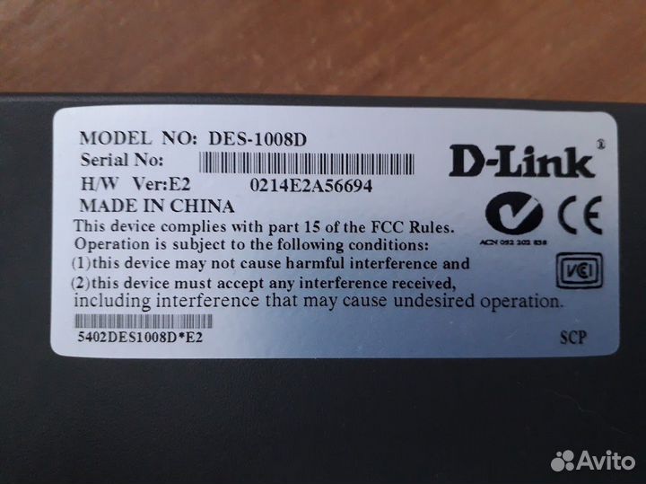 Коммутатор свич d-link 1008