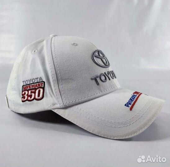 Бейсболка белая Toyota хлопок
