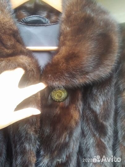 Шуба+шапка норка 54-56р