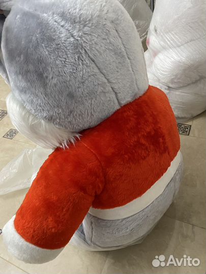 Игрушка зайка большая, мягкая