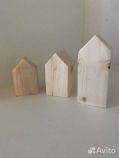 Деревянные домики. Заготовки для творчества