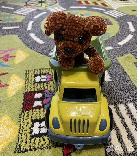 Мягкая игрушка ручной работы собачка