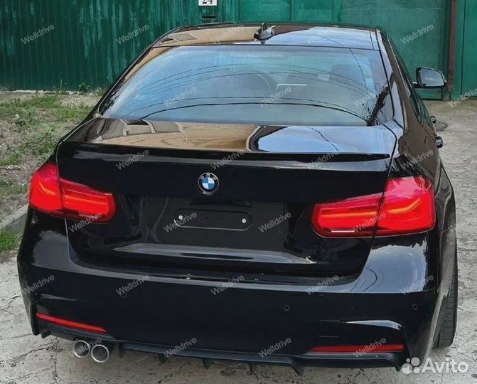 Лип спойлер BMW 3 F30 M-Performance черный