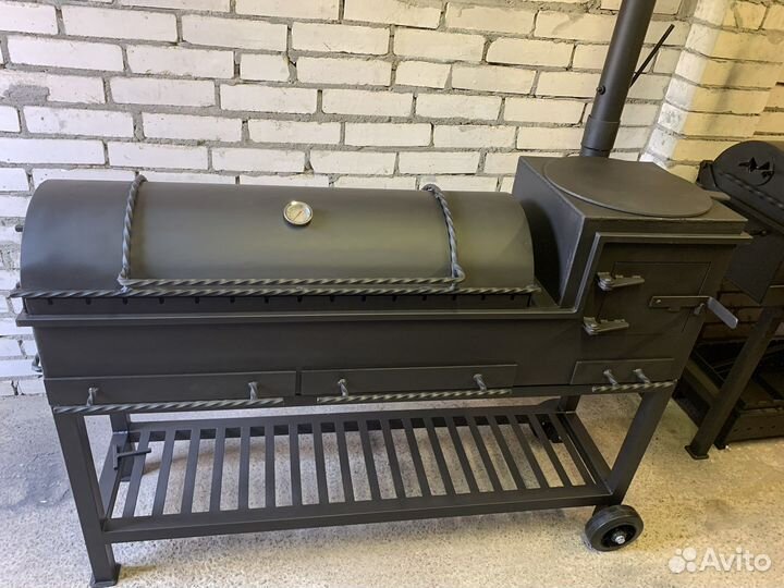 Мангал гриль казан 5 мм с зольными ящиками