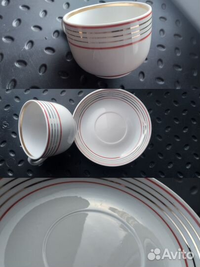 Чайный сервиз Вербилки.Золотые линии