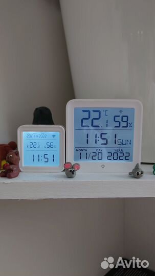 Умный датчик температуры и влажности wifi Tuya