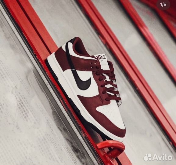 Nike Dunk Low Dark Team Red Black