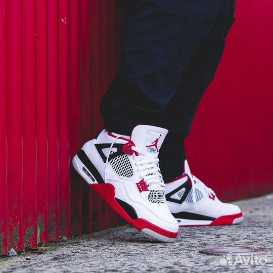 Кроссовки Air Jordan 4 Fire Red (36-45)