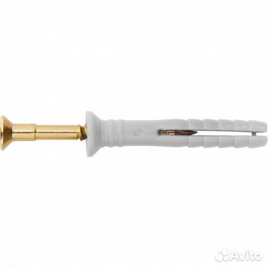 Дюбель-гвоздь полипропиленовый с потайным бортиком