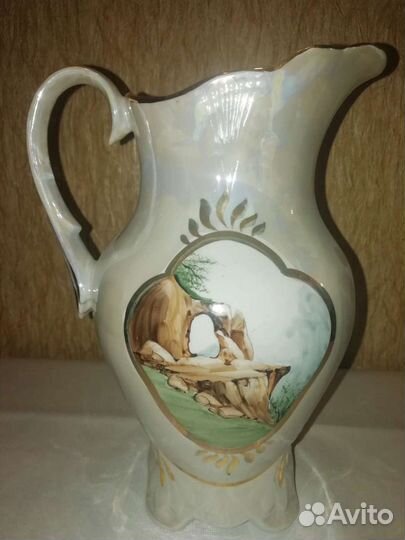 Кувшин фарфор с 4 кружками