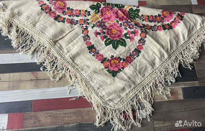 Платок /шаль Павловский Посад СССР