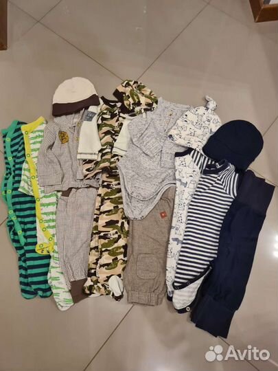 Вещи пакетом для мальчика 62р.-86р