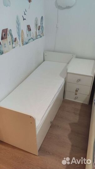 Детская кроватка трансформер с комодом