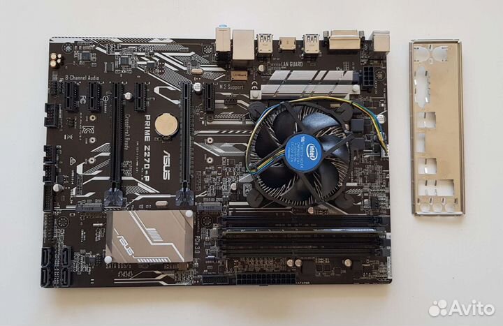 Материнская плата z270-p +Celeron G3900 +4gb ddr4