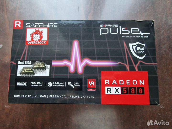 Видеокарта rx580 8gb sapphire