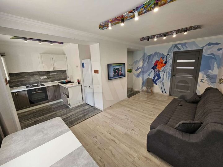 2-к. квартира, 50 м², 1/2 эт.