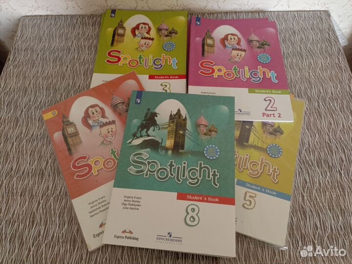 Учебники английского языка 2,3,5,8