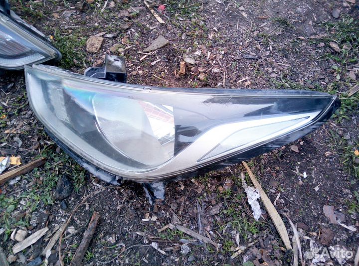 Передние фары на hyundai solaris