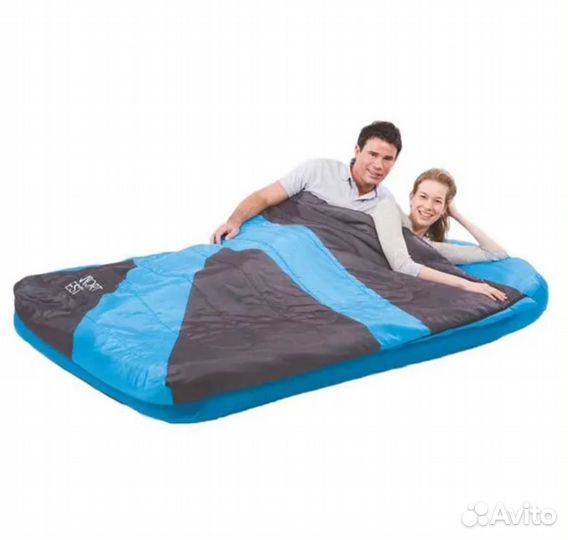 Надувной матрас спальный мешок. Новый
