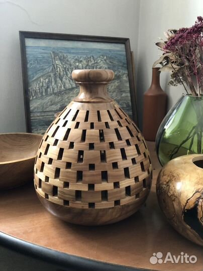 Вазы деревянные