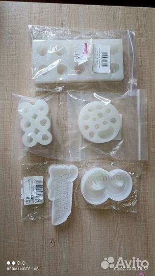 Молды силиконовые в ассортименте, мешки кондитер