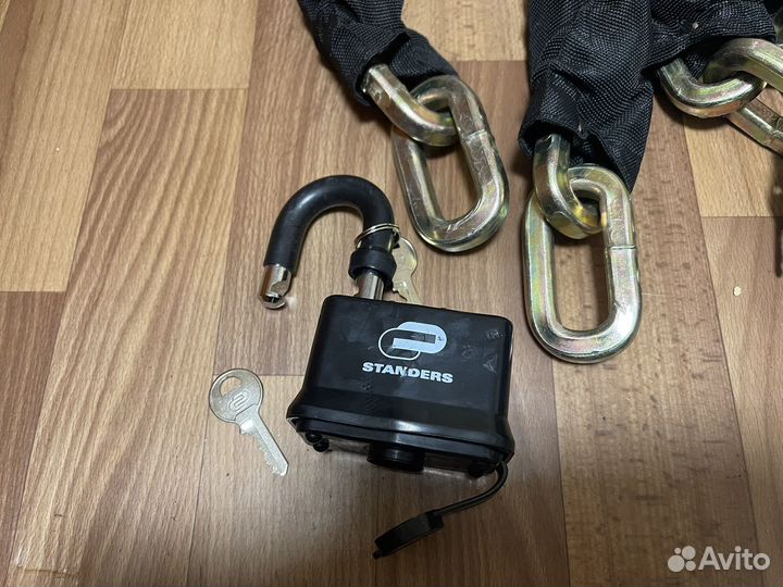 Цепь противоугонная с замком, антивандальная