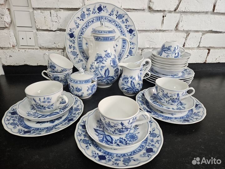 Столовый сервиз Tirschenreuth посуда #синий лук
