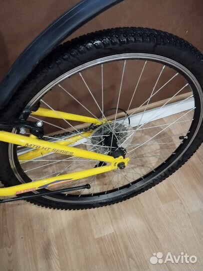 Велосипед Altair MTB HT, 24, Желтый/фиолетовый