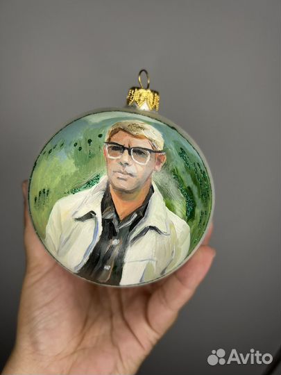 Новогодние игрушки стекло