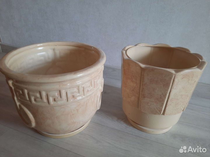 Горшки цветочные керамика б/у