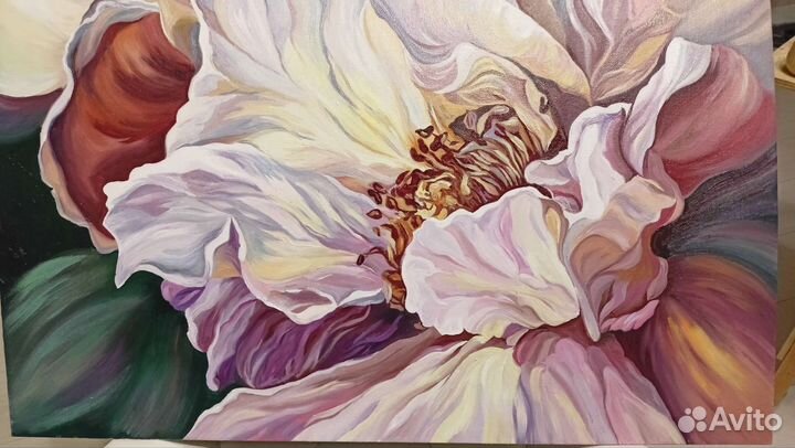 Картина маслом цветы