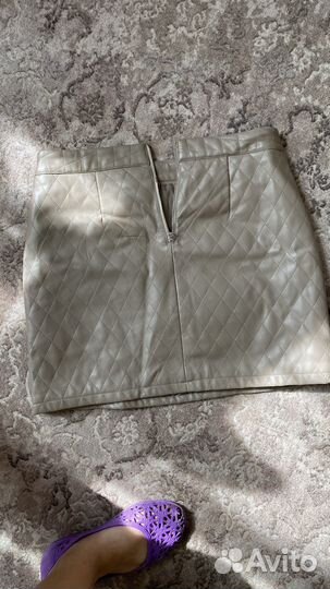 Юбка экокожа